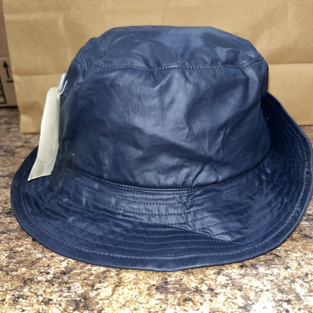 Vtg Polo Ralph Lauren Navy Blue & Heritage Tartan Plaid Toddler Bucket Hat NWTs - Picture 4 of 11